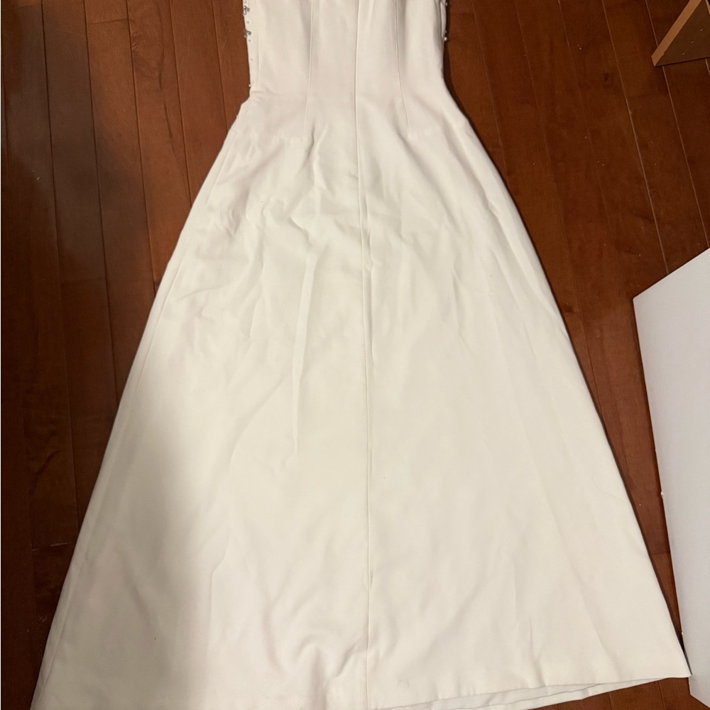 Miss Rosier White Strapless Embellished Maxi Dress - Picture 3 of 5